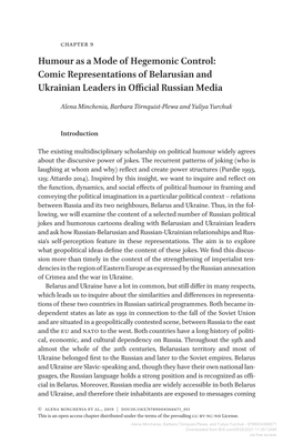 Comic Representations of Belarusian and Ukrainian Leaders in Official Russian Media