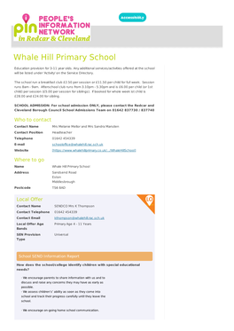 Whale Hill Primary School
