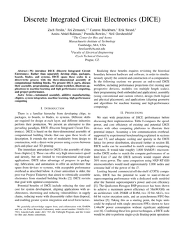 Discrete Integrated Circuit Electronics (DICE)