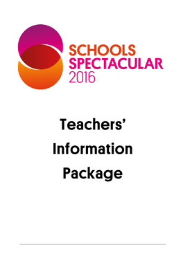 Teachers' Information Package