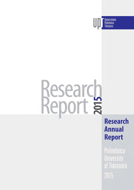 Research Annual Report Politehnica University of Timisoara 2015