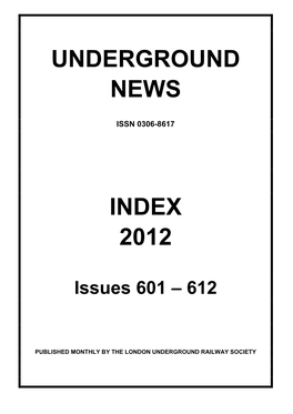 Underground News Index 2012