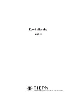 Eco-Philosohy Vol. 4