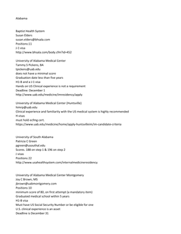 Internal Medicine Requirements.Csv