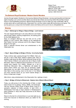The Belmond Royal Scotsman: Western Scenic Wonders Journey Through Western Scotland on the Luxurious Belmond Royal Scotsman