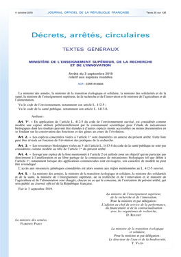 JOURNAL OFFICIEL DE LA RÉPUBLIQUE FRANÇAISE Texte 25 Sur 135