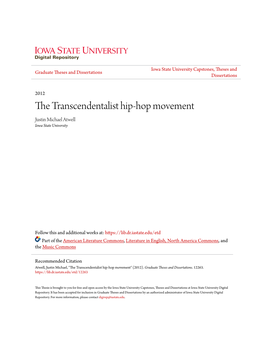The Transcendentalist Hip-Hop Movement