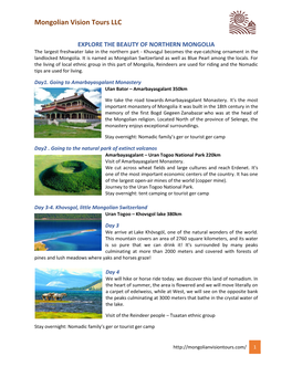 Mongolian Vision Tours LLC