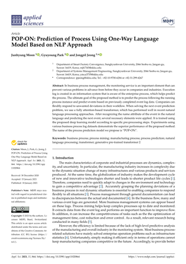 Prediction of Process Using One-Way Language Model Based on NLP Approach