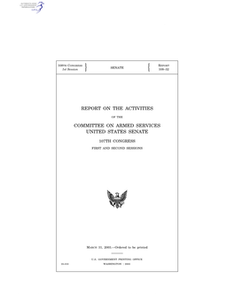 Report on the Activities Committee on Armed