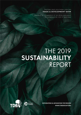 TDB Sustainability Report 2019