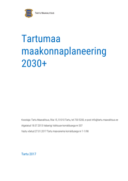 Tartumaa Maakonnaplaneering 2030+
