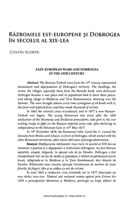 Războaiele Est-Europene Şi Dobrogea În Secolul Al Xix-Lea