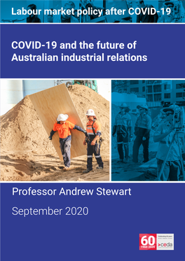 COVID-19 and the Future of Australian Industrial Relations