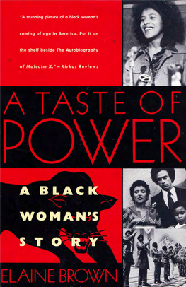 Taste of Power : a Black Woman's Story I Elaine Brown