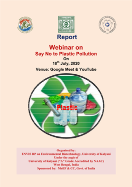 ENVIS Webinar Report Say No to Plastic Pollution