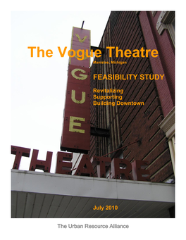 The Vogue Theatre Manistee, Michigan