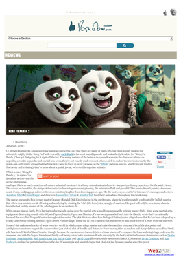 Kung Fu Panda 3 Movie Review & Film Summary