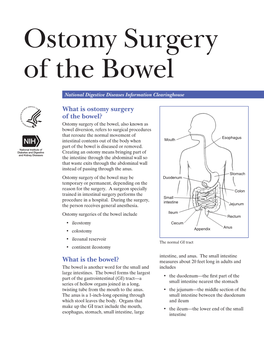 Ostomy Surgery of the Bowel