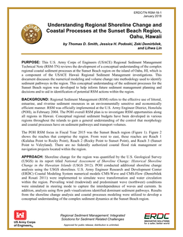 Understanding Regional Shoreline Change and Coastal Processes at the Sunset Beach Region, Oahu, Hawaii by Thomas D