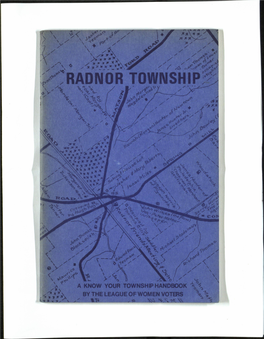 RADNOR TOWNSHIP Adopted in 1977