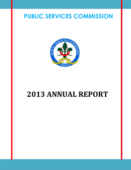 2013 Annual Report Table of Contents