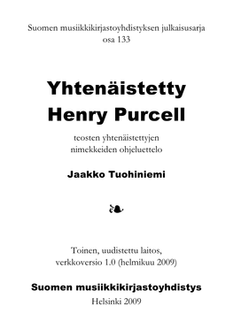 Yhtenäistetty Henry Purcell