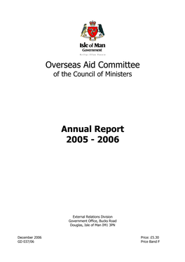 Overseas Aid Committee Annual Report 2005-06