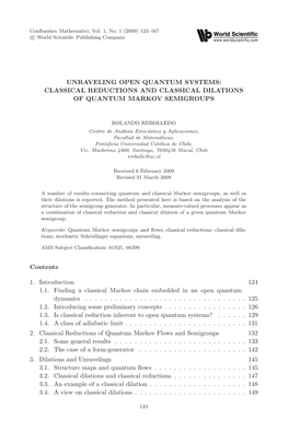 Unraveling Open Quantum Systems: Classical Reductions and Classical Dilations of Quantum Markov Semigroups