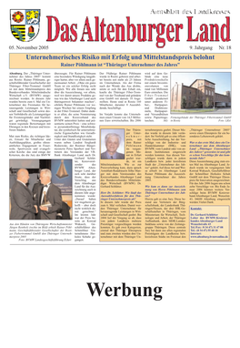 Amtsblatt Nr. 18 Vom 05. November 2005