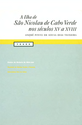 Teses 3 a Ilha De São Nicolau De Cabo Verde