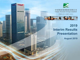 2019 Interim Results Presentation August 2019