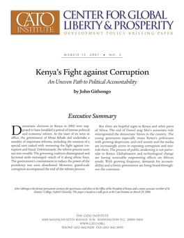Kenya's Fight Against Corruption