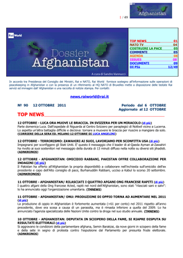 Dossier Nato Afganistan