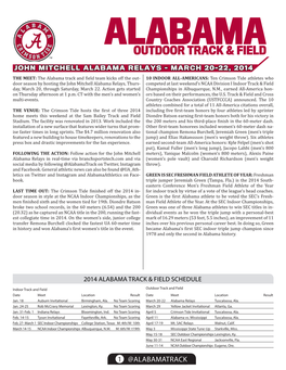 Alabama Outdoor Track & Field