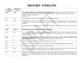 History Timeline