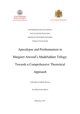 Apocalypse and Posthumanism in Margaret Atwood's Maddaddam