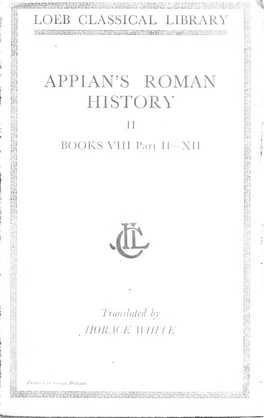 Appian's Roman History