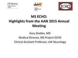 Highlights from the AAN 2015 Annual Meeting