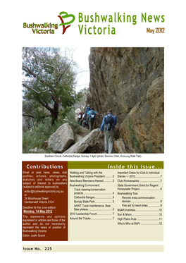 Bushwalking News Victoria May 2012