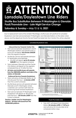 Lansdale/Doylestown Line Riders