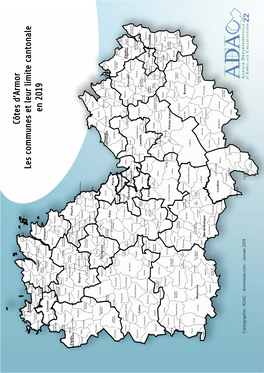 Cantons Et Communes Au 01/01/2019 Côtes D'armor