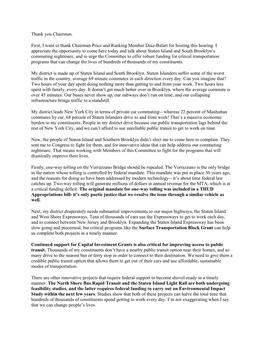 Thank You Chairman. First, I Want to Thank Chairman Price and Ranking Member Diaz-Balart for Hosting This Hearing. I Appreciate