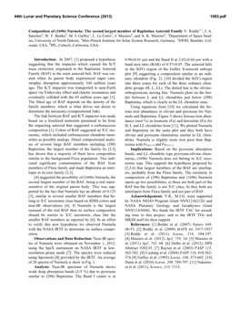 Nurmela: the Second Largest Member of Baptistina Asteroid Family V