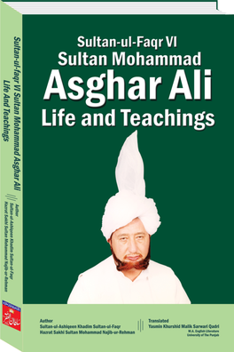 Sultan Mohammad Asghar Ali Life and Teachings