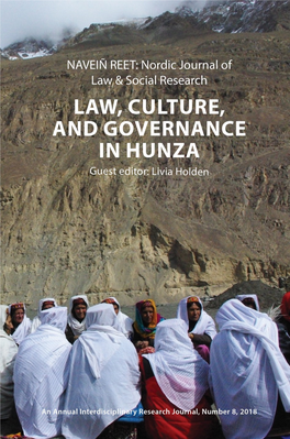 Law, Culture, and Governance in Hunza