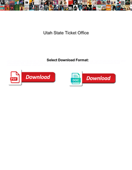 Utah State Ticket Office