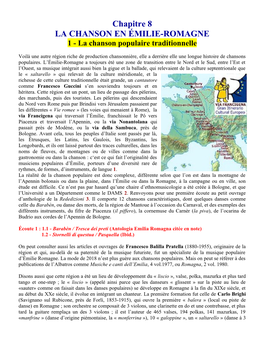 La Chanson D'émilie-Romagne (PDF)