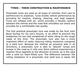 Tyre Construction