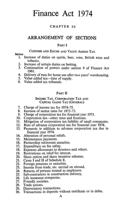 Finance Act 1974